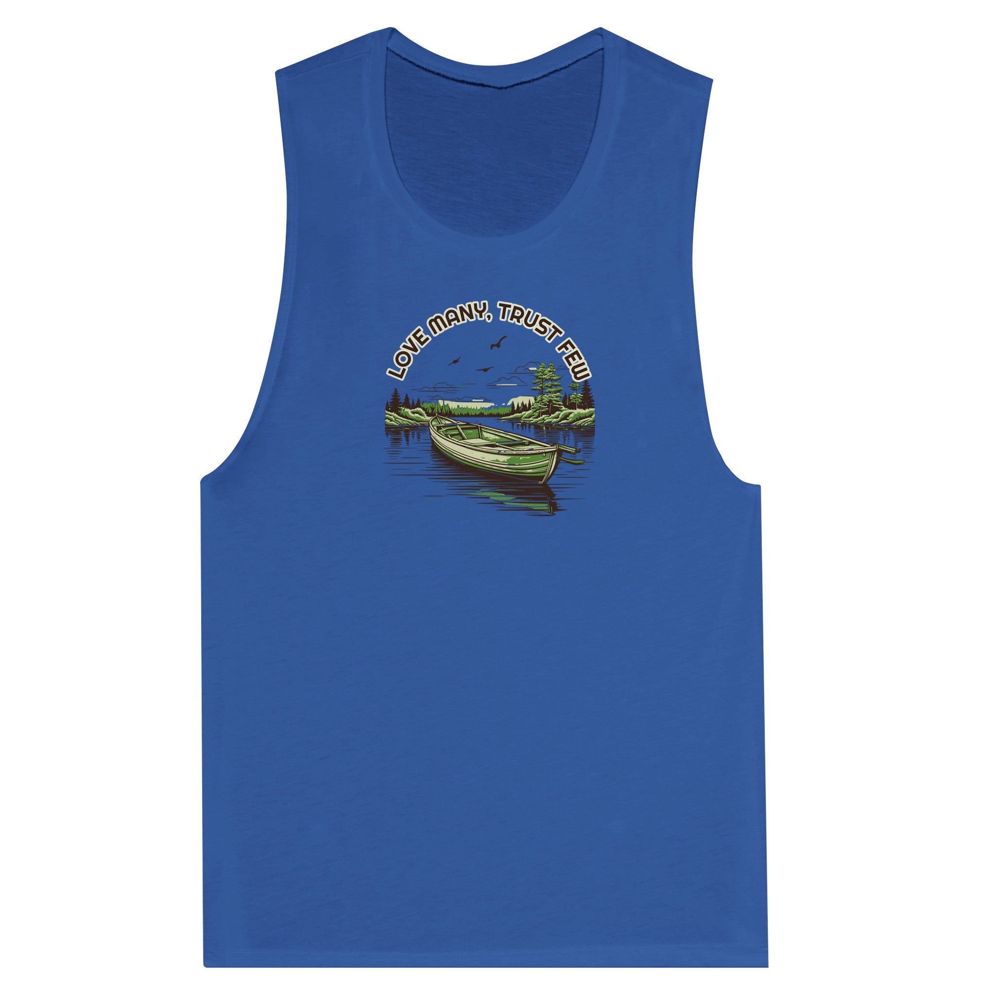 SORTYGO - Trust Few Women Muscle Tank in True Royal