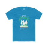 SORTYGO - On the City Men Fitted T-Shirt in Solid Turquoise