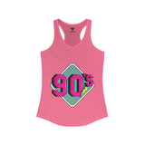 SORTYGO - 90's Women Ideal Racerback Tank in Solid Hot Pink