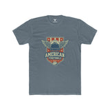 SORTYGO - American Football League Men Fitted T-Shirt in Solid Indigo