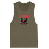 SORTYGO - Spread Love Women Muscle Tank in Heather Olive