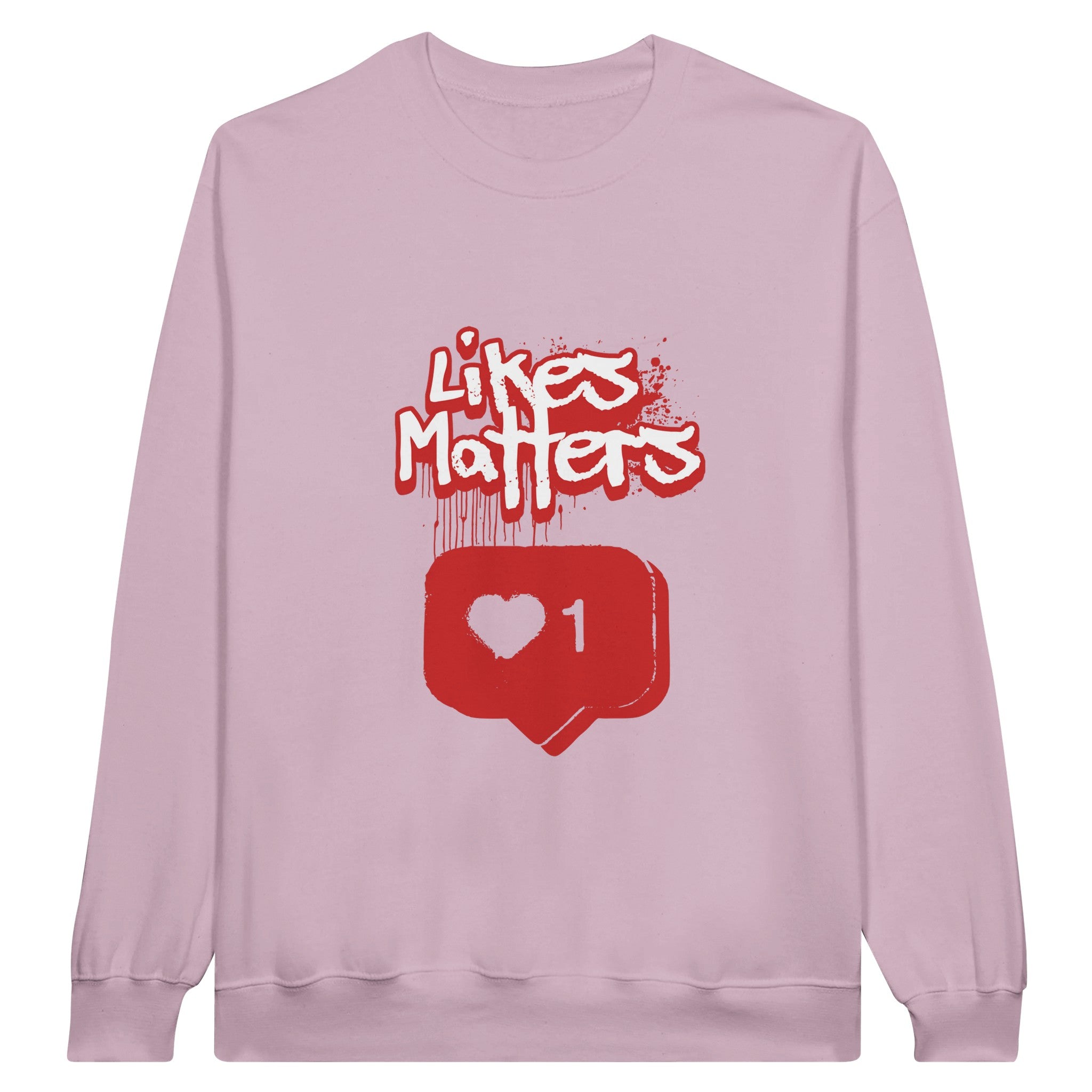 SORTYGO - Likes Matters Men Sweatshirt in Light Pink
