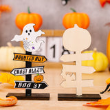 SORTYGO - Spooky Street Signs Halloween Ornaments in