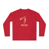 SORTYGO - Happy Music Women Performance Long Sleeve Shirt in Sport Red