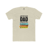 SORTYGO - Awesome Dad Men Fitted T-Shirt in Solid Cream