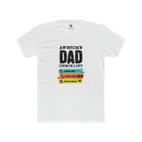 SORTYGO - Awesome Dad Men Fitted T-Shirt in Solid White