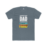SORTYGO - Awesome Dad Men Fitted T-Shirt in Solid Indigo
