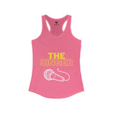 SORTYGO - The Singer Women Ideal Racerback Tank in Solid Hot Pink