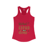 SORTYGO - Kitchen Closed Women Ideal Racerback Tank in Solid Red