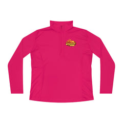 SORTYGO - Hottie Women Quarter Zip Pullover in Pink Raspberry S