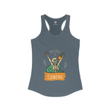 SORTYGO - Holiday is Coming Women Ideal Racerback Tank in Solid Indigo