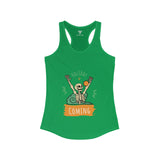 SORTYGO - Holiday is Coming Women Ideal Racerback Tank in Solid Kelly Green