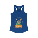 SORTYGO - Holiday is Coming Women Ideal Racerback Tank in Solid Royal