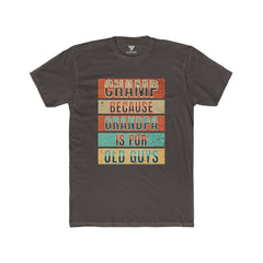 SORTYGO - Champ Men Fitted T-Shirt in Solid Dark Chocolate