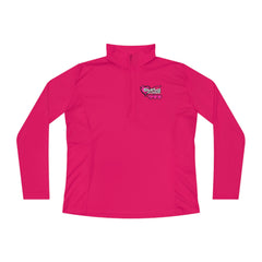 SORTYGO - Girly Glamour Women Quarter Zip Pullover in Pink Raspberry S