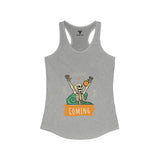 SORTYGO - Holiday is Coming Women Ideal Racerback Tank in Heather Grey