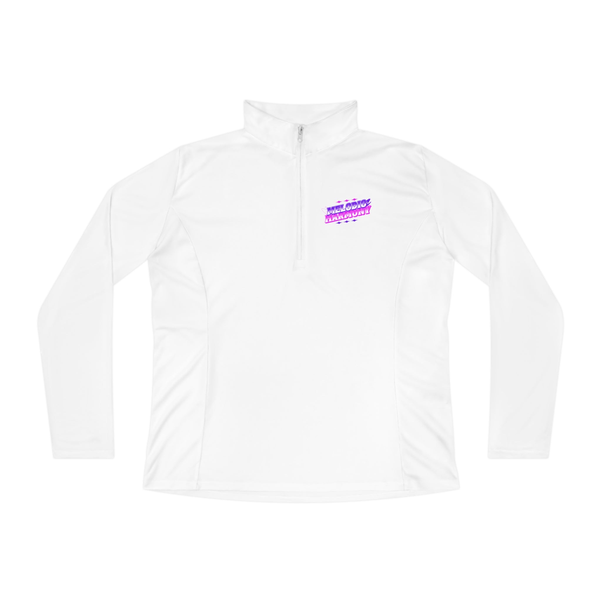 SORTYGO - Melodic Harmony Women Quarter Zip Pullover in White