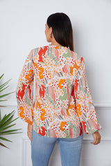 SORTYGO - Vibrant Abstract Print Blouse in