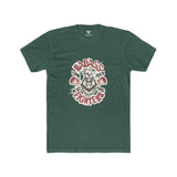 SORTYGO - Badass Fighters Men Fitted T-Shirt in Solid Forest Green