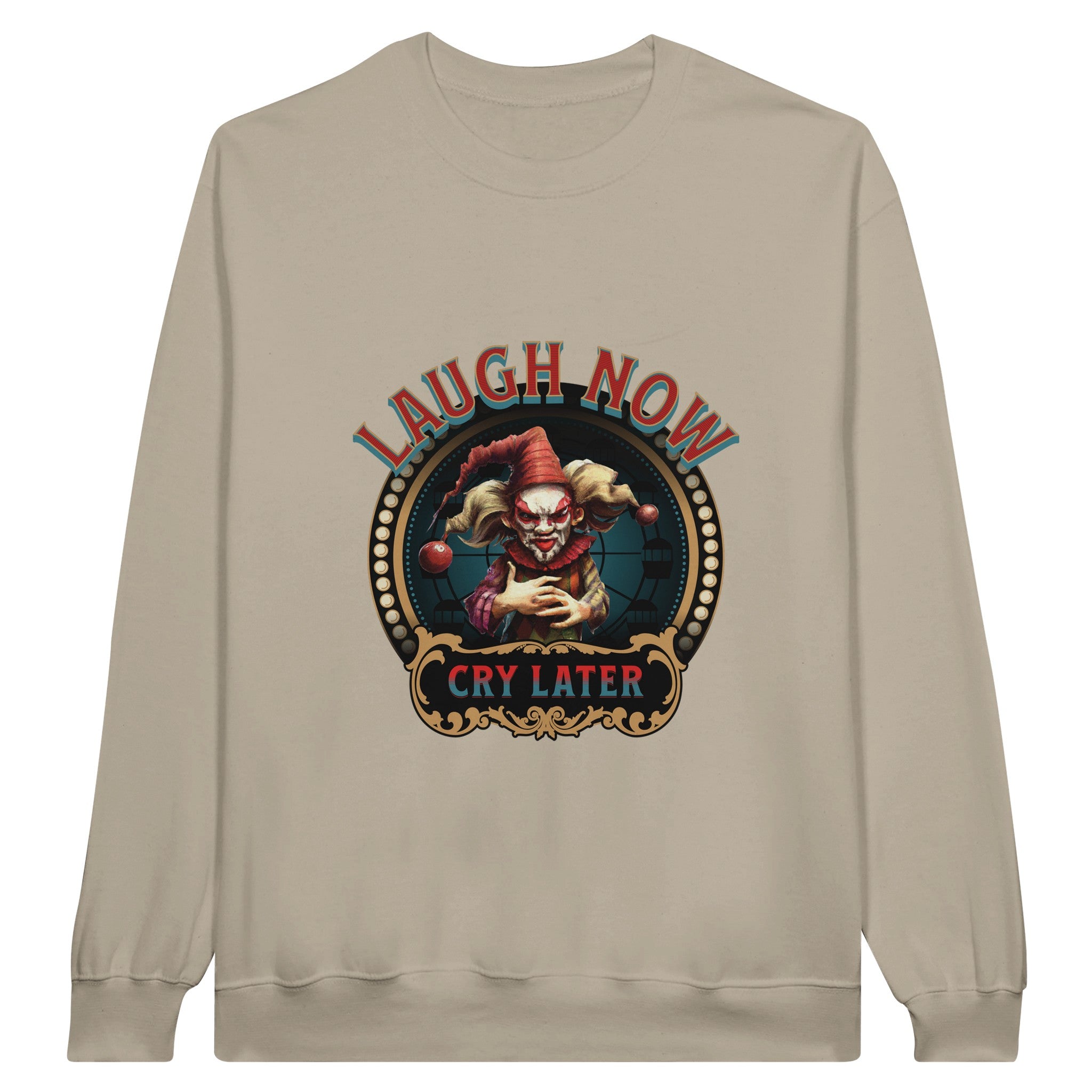 SORTYGO - Laugh Now Cry Later Men Sweatshirt in Sand