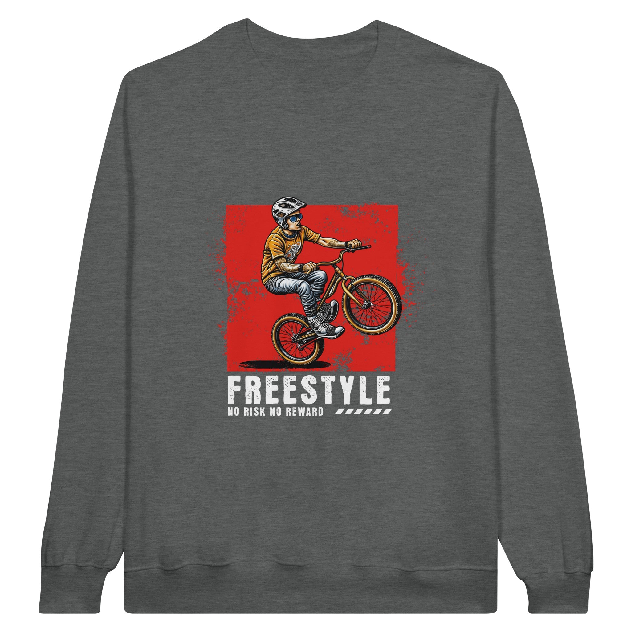 SORTYGO - Freestyle Cyclist Men Sweatshirt in Graphite Heather