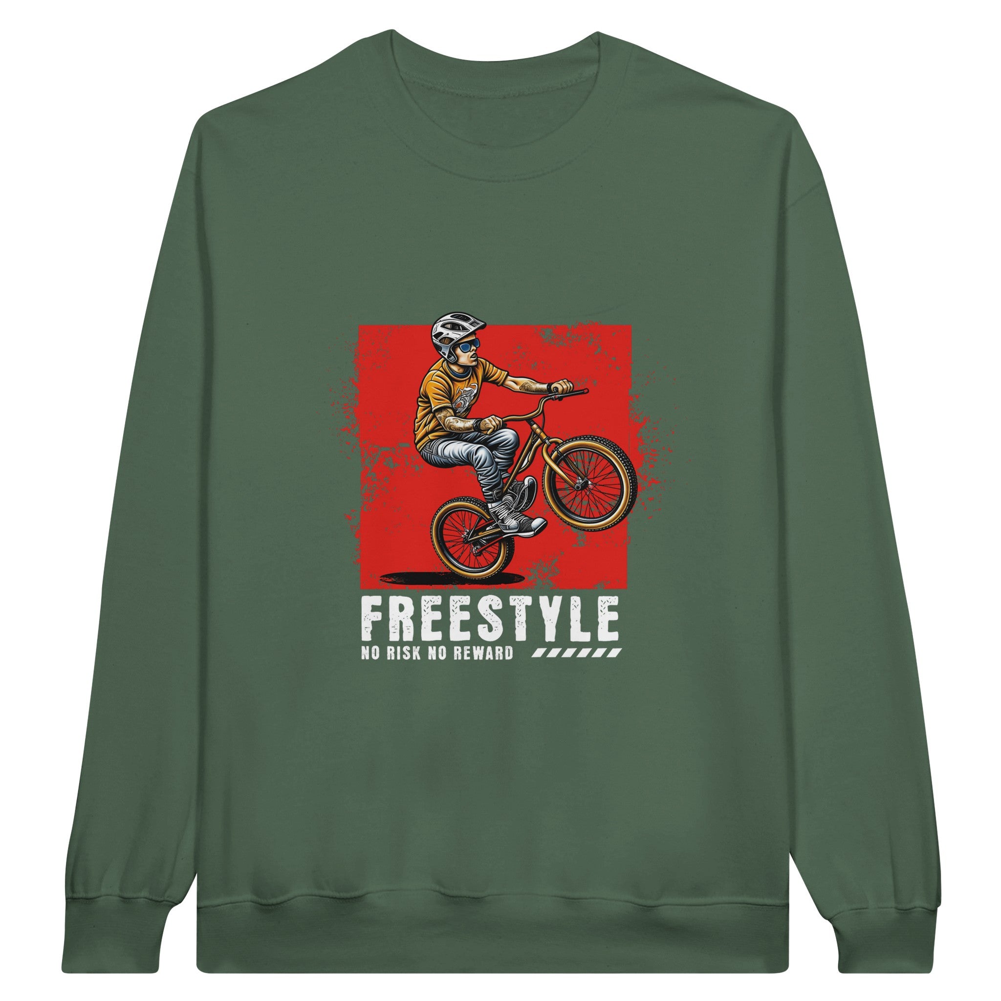 SORTYGO - Freestyle Cyclist Men Sweatshirt in Military Green
