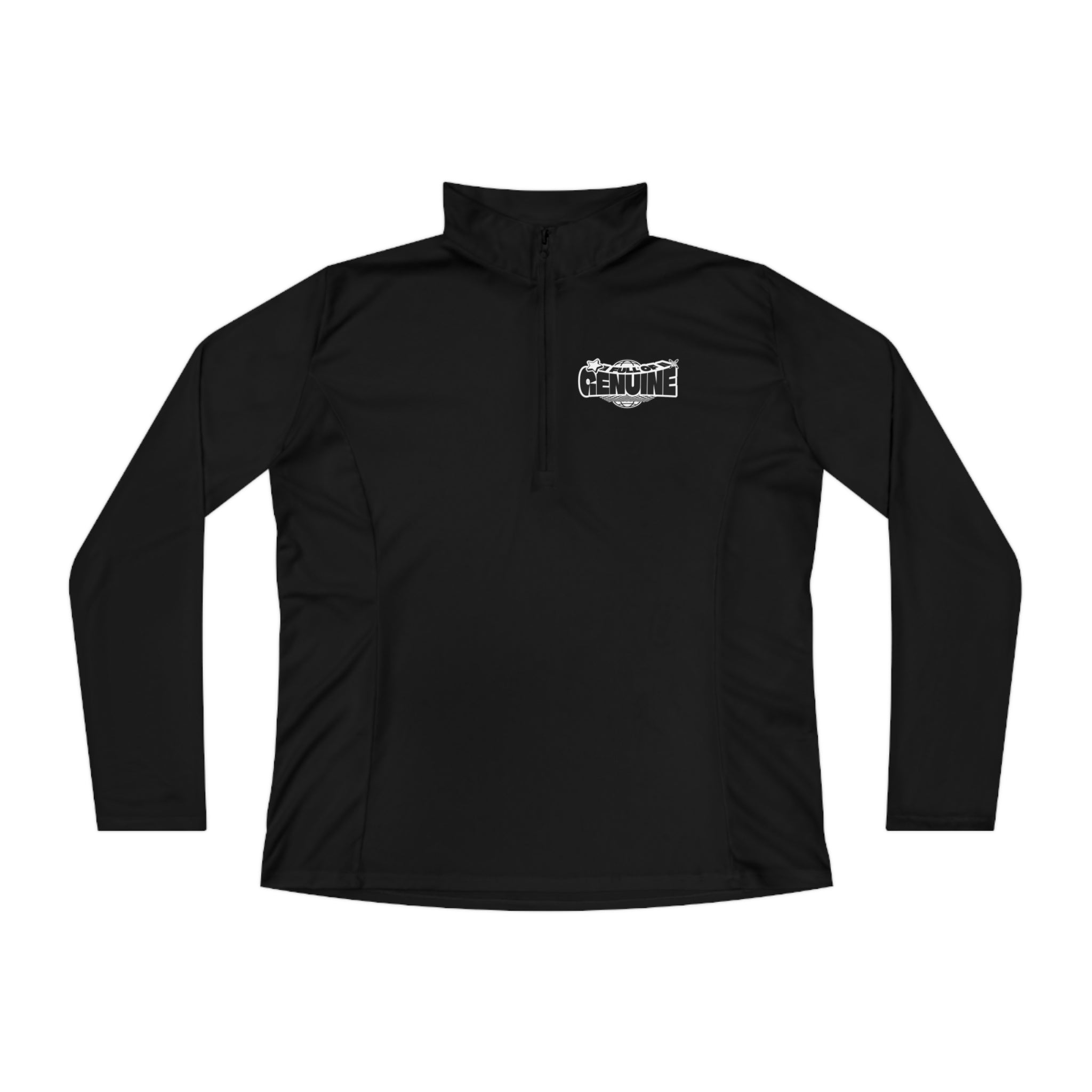SORTYGO - Genuine Women Quarter Zip Pullover in Black