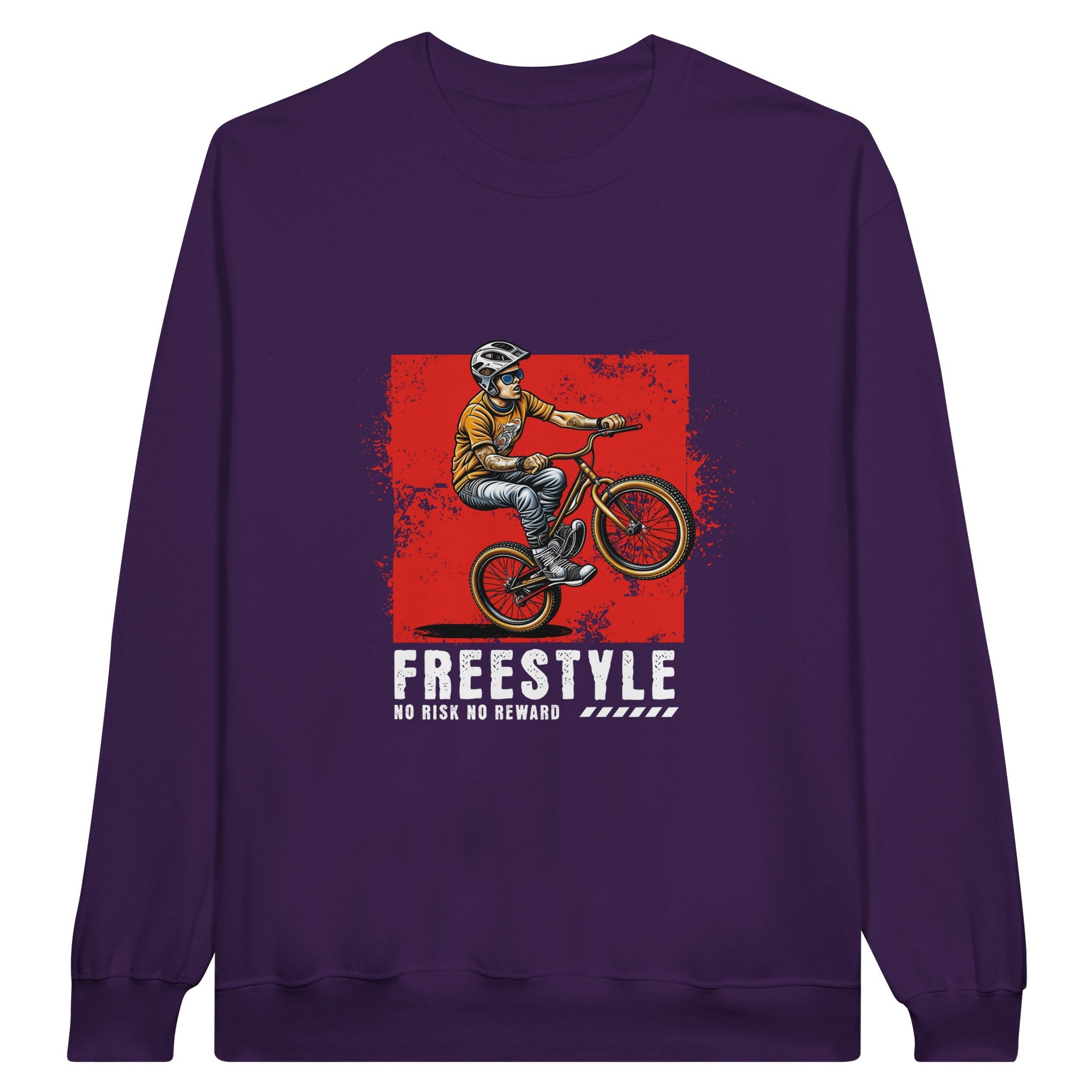SORTYGO - Freestyle Cyclist Men Sweatshirt in Purple