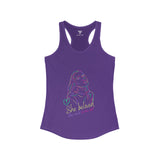 SORTYGO - She Could Women Ideal Racerback Tank in Solid Purple Rush