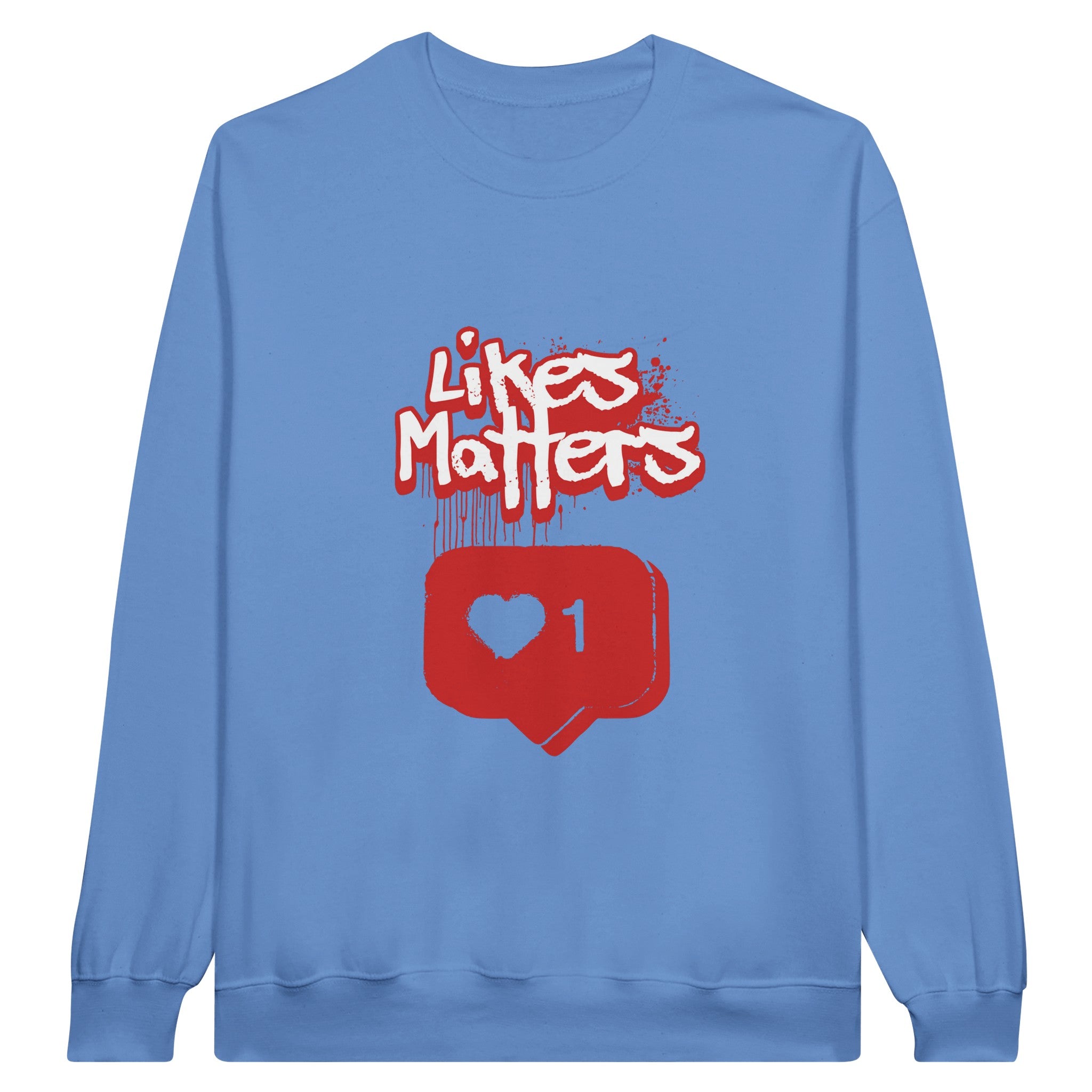 SORTYGO - Likes Matters Men Sweatshirt in Carolina Blue