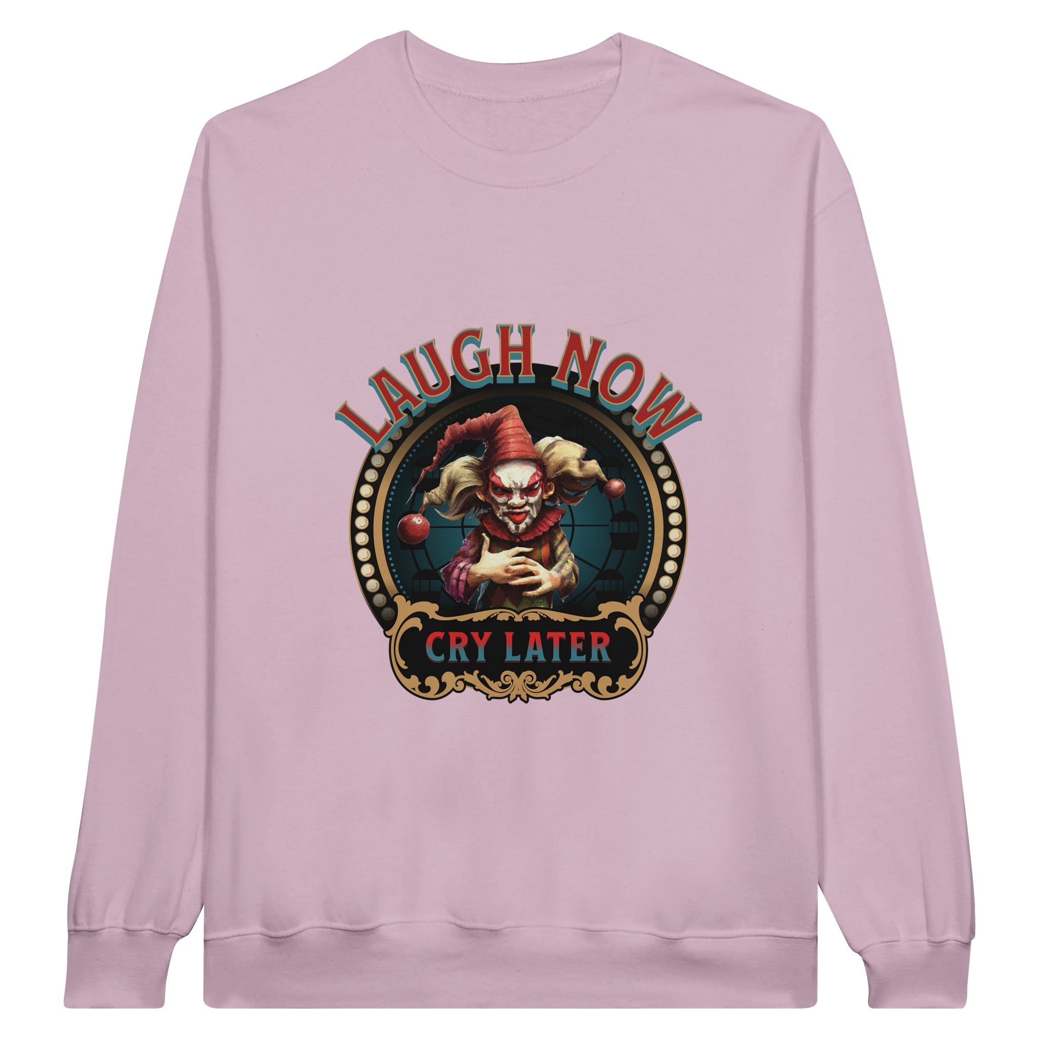 SORTYGO - Laugh Now Cry Later Men Sweatshirt in Light Pink