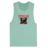 SORTYGO - Spread Love Women Muscle Tank in Mint