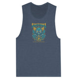 SORTYGO - Strigiformes Women Muscle Tank in Heather Navy