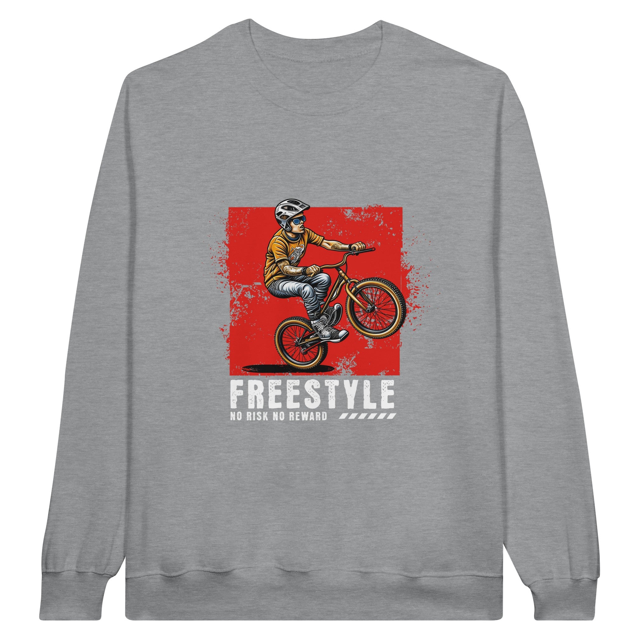 SORTYGO - Freestyle Cyclist Men Sweatshirt in Sports Grey
