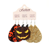 SORTYGO - Halloween Pumpkin and Skull Earrings Set in Style A One Size