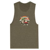 SORTYGO - Nature Mascot Women Muscle Tank in Heather Olive