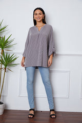 SORTYGO - Heather Grey Relaxed Tunic in