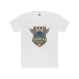SORTYGO - American Football League Men Fitted T-Shirt in Solid White