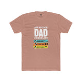 SORTYGO - Awesome Dad Men Fitted T-Shirt in Solid Desert Pink