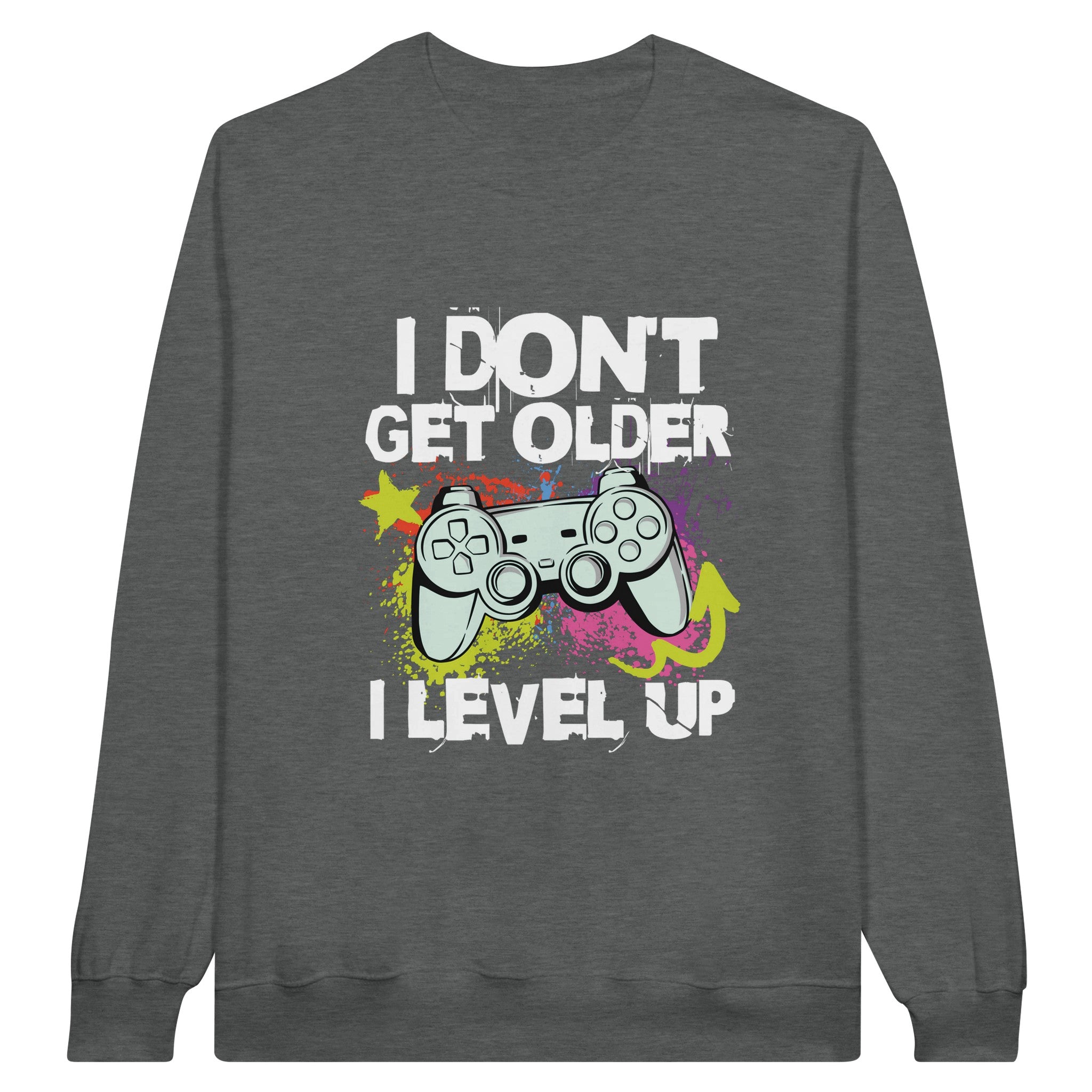 SORTYGO - I Level Up Men Sweatshirt in Graphite Heather