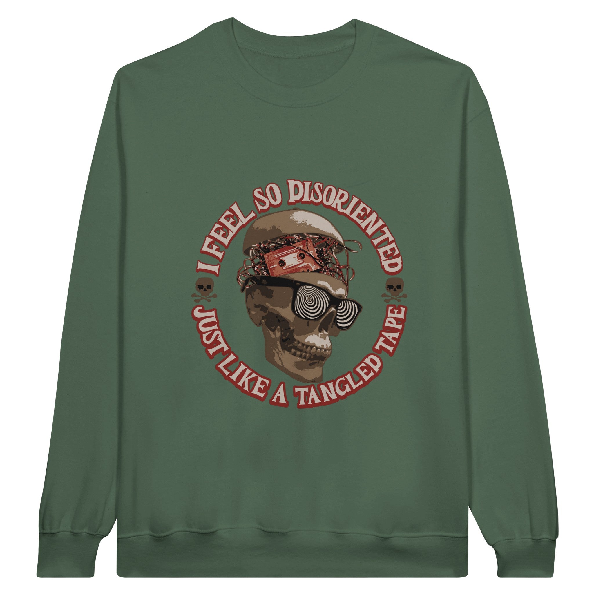 SORTYGO - Tangled Tape Men Sweatshirt in Military Green