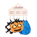 SORTYGO - Halloween Pumpkin and Skull Earrings Set in Style J One Size