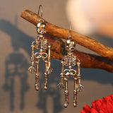 SORTYGO - Dangling Skeleton Halloween Earrings in