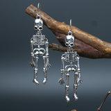 SORTYGO - Dangling Skeleton Halloween Earrings in