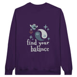 SORTYGO - Find Your Balance Men Sweatshirt in Purple