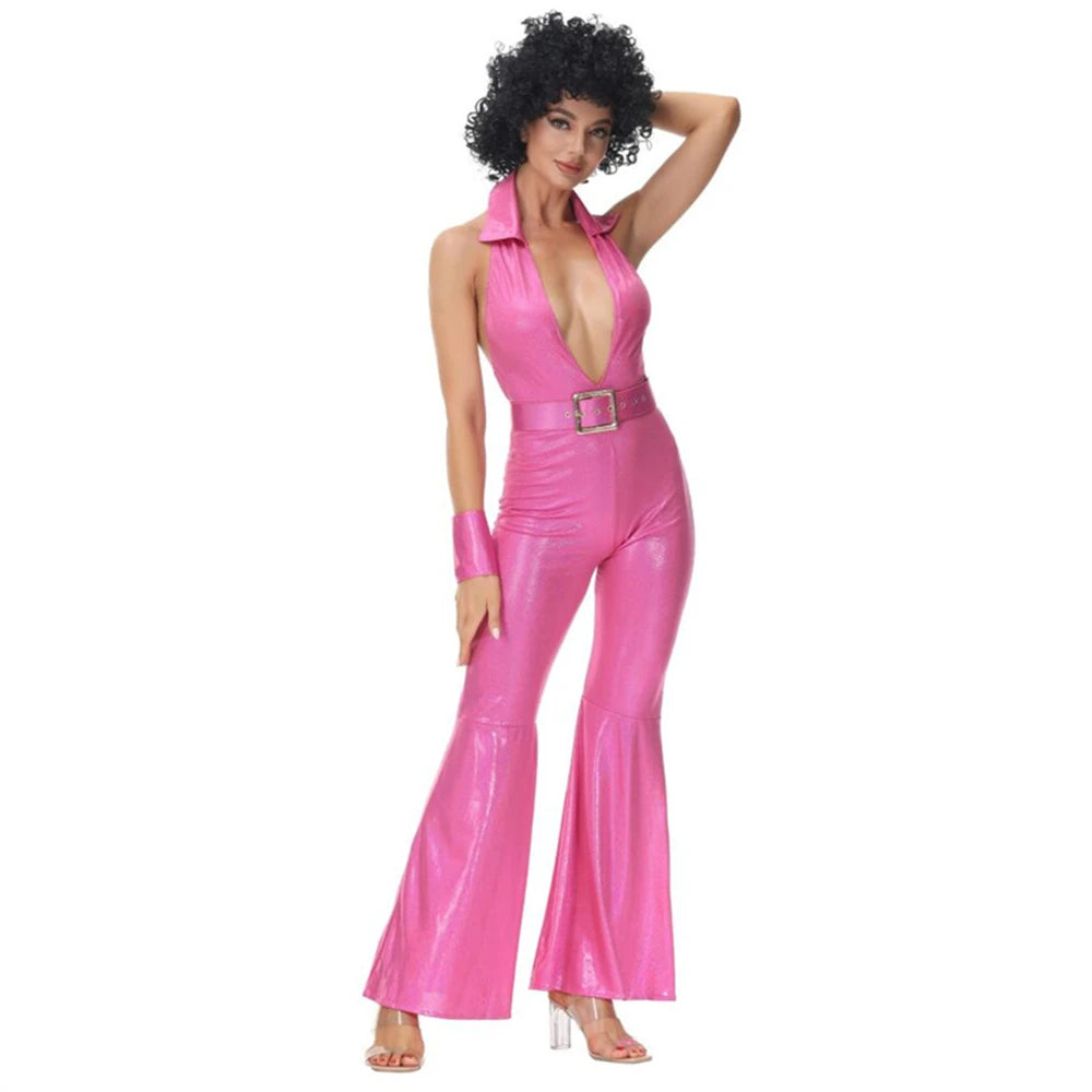 SORTYGO - 70s Disco Fever Costume Set in Pink