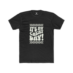 SORTYGO - It‘s my Cheat Day Men Fitted T-Shirt in Solid Black