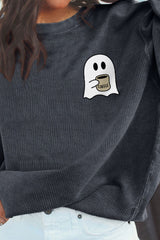 SORTYGO - Coffee and Ghosts Halloween Sweatshirt in