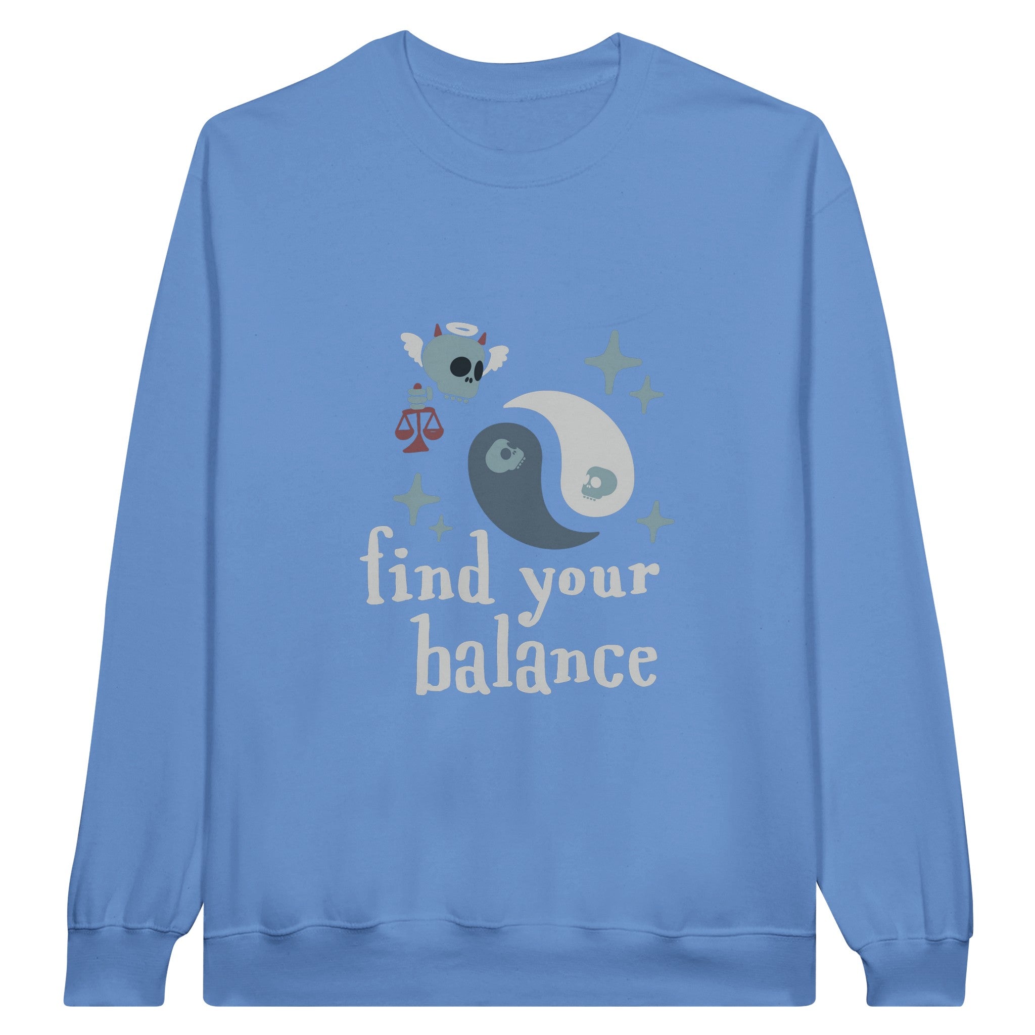 SORTYGO - Find Your Balance Men Sweatshirt in Carolina Blue