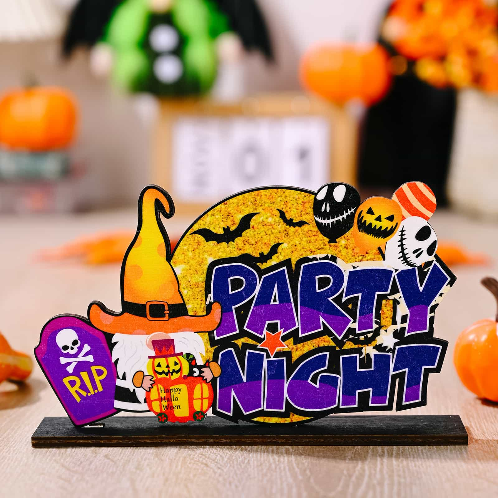 SORTYGO - Colorful Halloween Sign Ornaments in Style B One Size